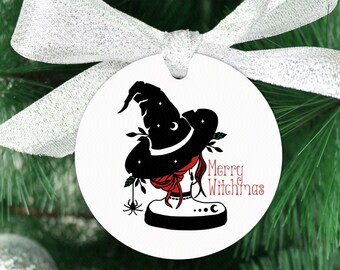 Witchy Christmas Ornament | Merry Witchmas | SVG | Pagan Ornaments | Digital Download | PNG