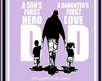 Dad Hero Love SVG PNG | Father's Day Gift (Digital Download)