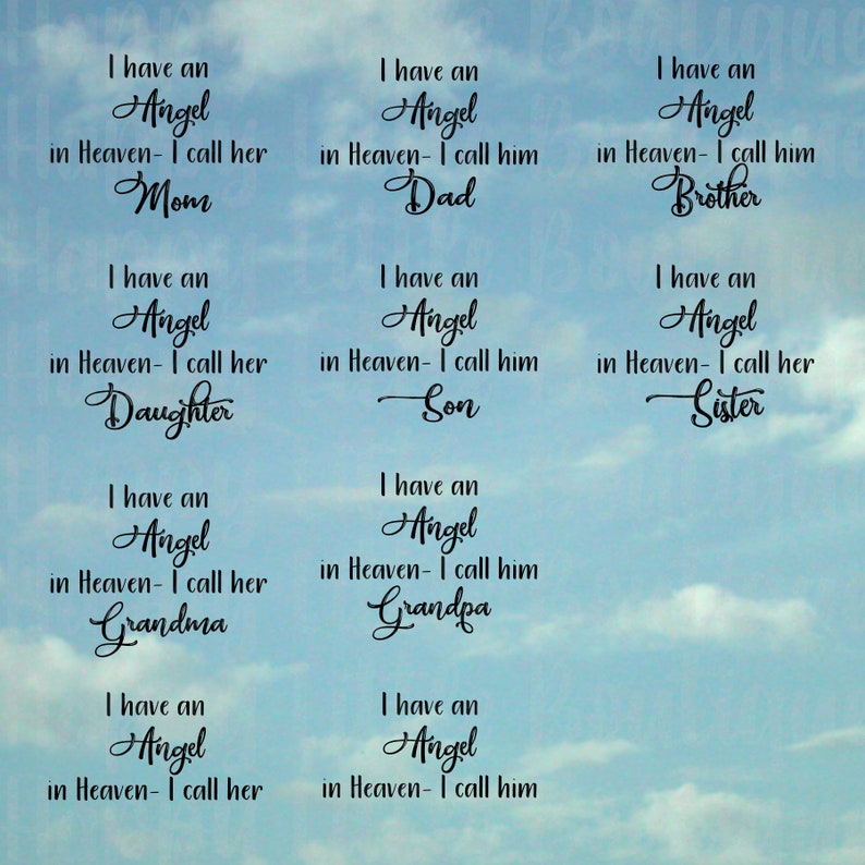 Free Free 99 Son In Heaven Svg SVG PNG EPS DXF File