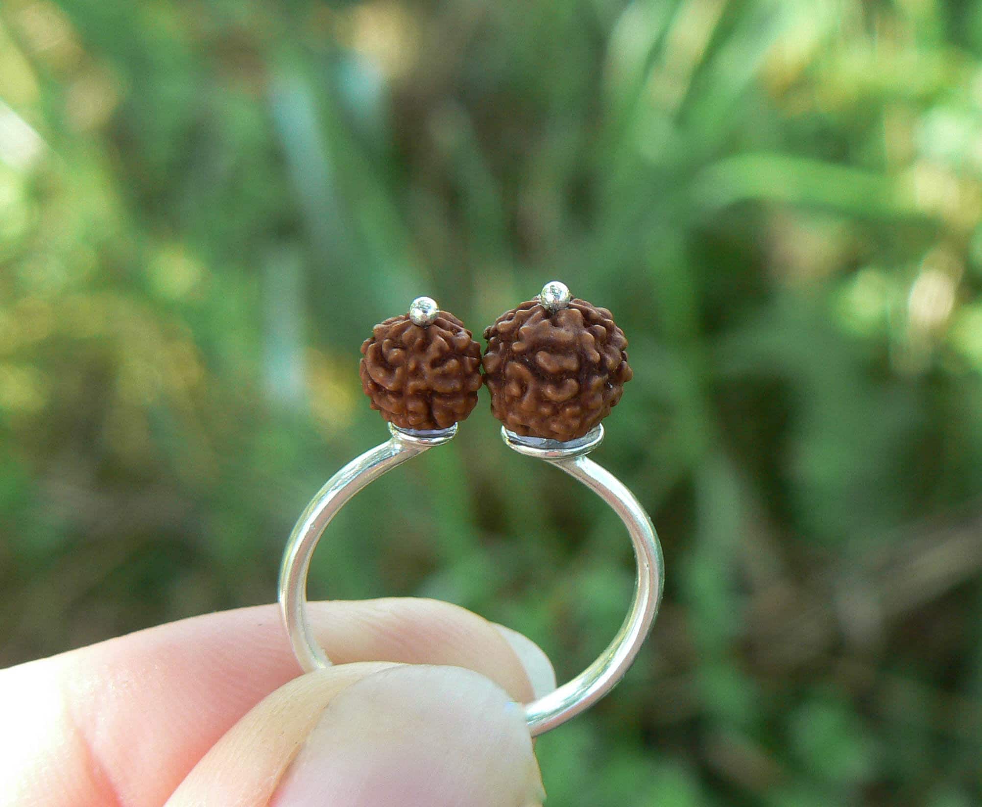 Rudraksha Wire Wrapped Ring for Focused Meditation and Luck - Etsy