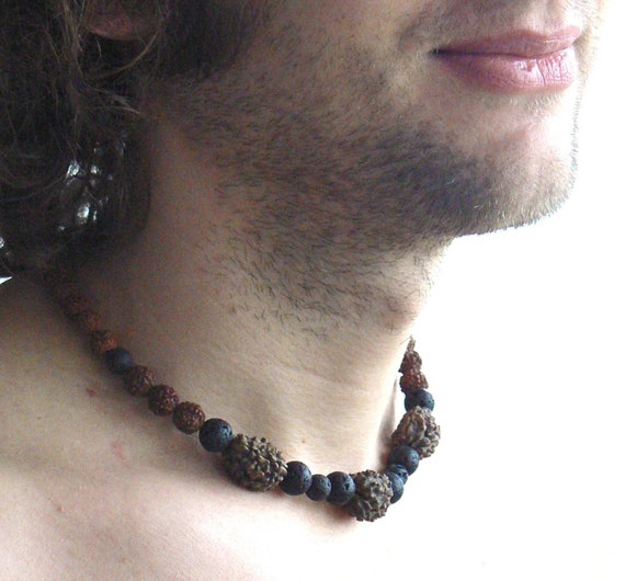 Real Rudraksha Necklace 3 Mukhi and 5 Mukhi Rudraksha Beads Shiva Shakti Jewelry Energize Rudraksh Mala Etsy