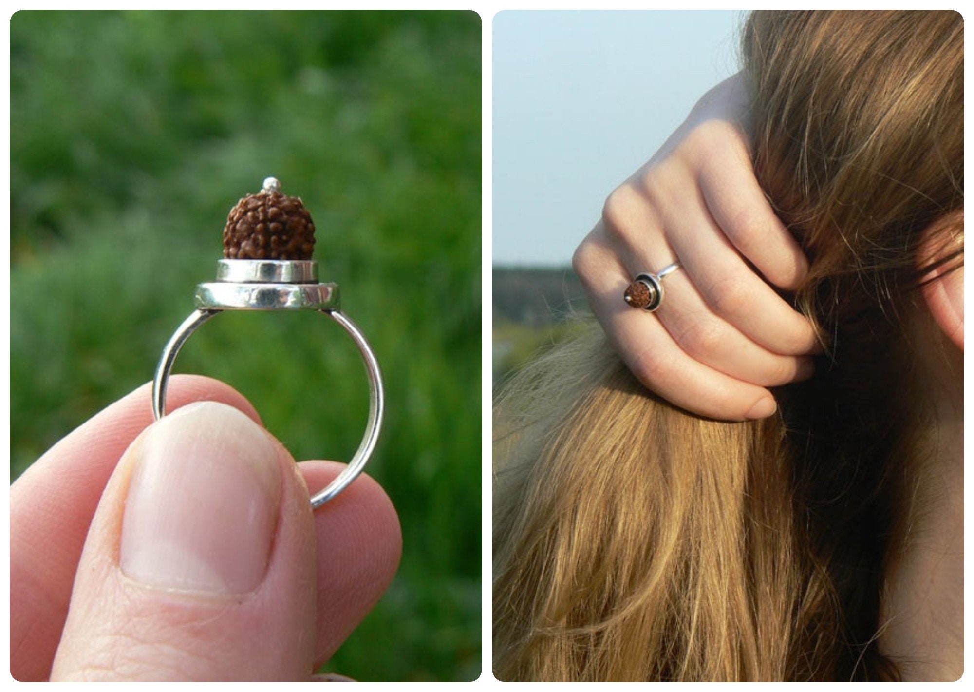 Rudraksha ring best sale designs