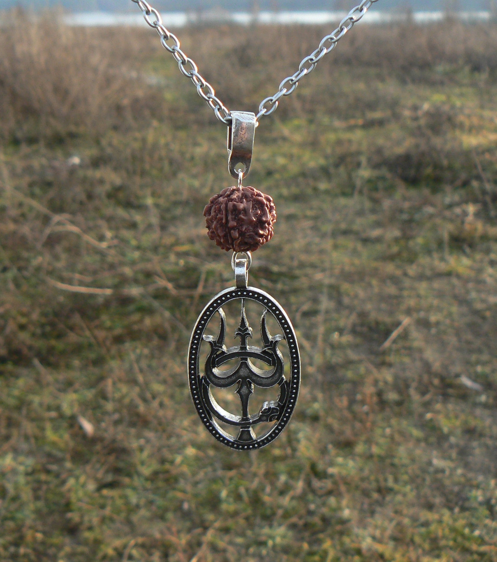Shiva Trishul Jewelry for Men Rudraksha 