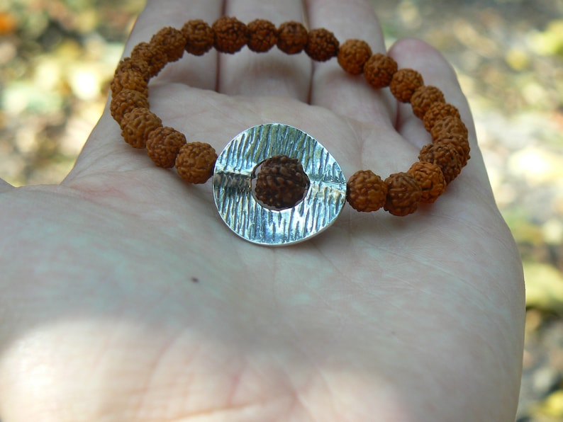 Rudraksha Bracelet for Women / Men Silver Hindu Gift Shiva Etsy