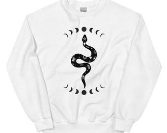 Snake Moon fasen Unisex Sweatshirt