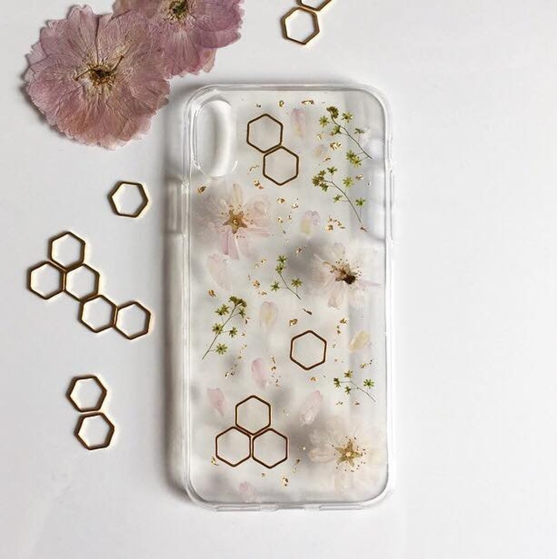LG Case Huawei Case Subtle Trinket Phone Case Sony Xperia Case Handmade Phone Case Samsung Case iPhone Case Pressed Flower Phone Case