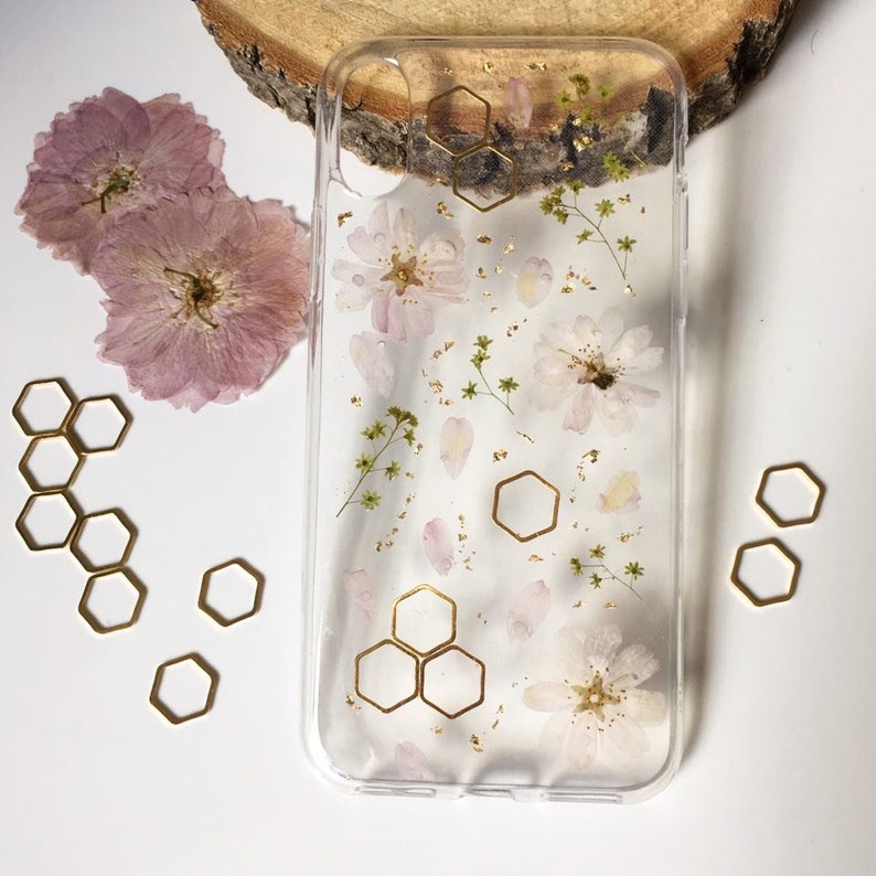 LG Case Huawei Case Subtle Trinket Phone Case Sony Xperia Case Handmade Phone Case Samsung Case iPhone Case Pressed Flower Phone Case