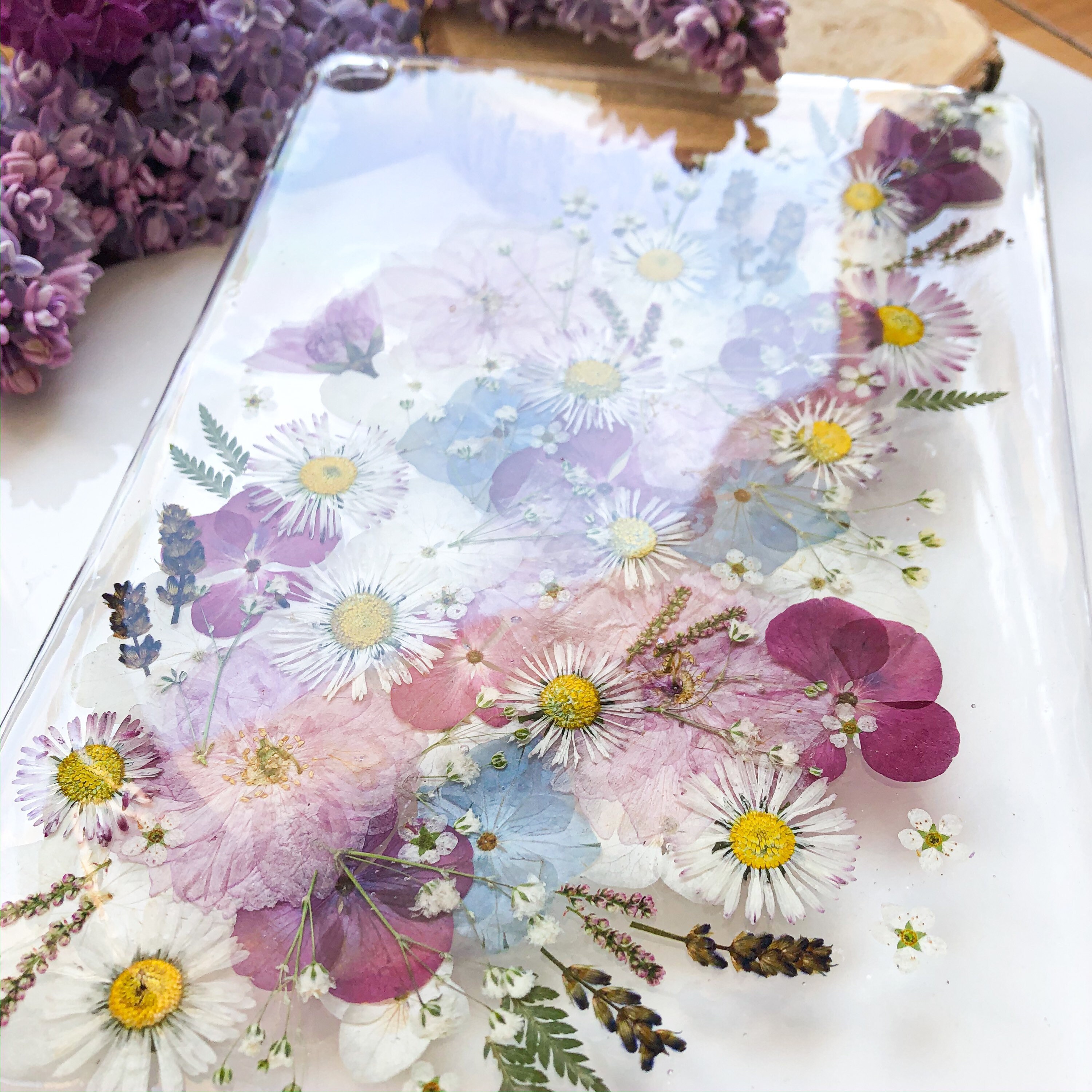 Real Flower Ipad Case Pressed Plants Tablet Cover Handmade Etsy