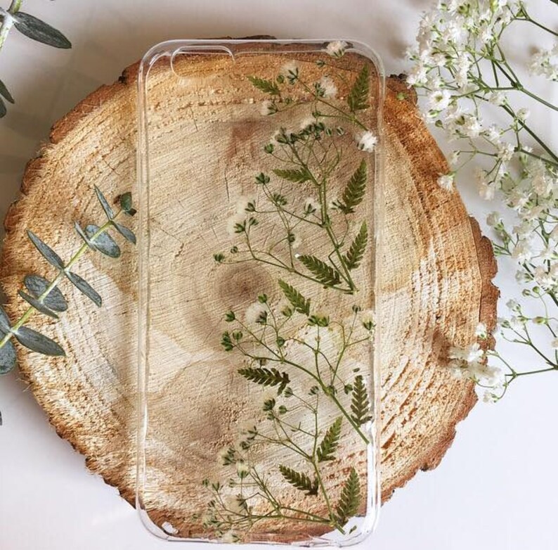 Floral Elegance Phone Case Pressed Plants Phone Case Etsy