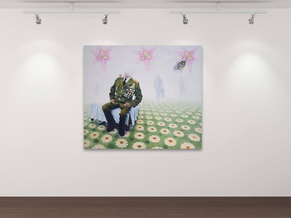Das große Vergessen - Kunstdruck Gemälde von Stephanie Oncken Das große Vergessen - Kunstdruck Gemälde von Stephanie Oncken