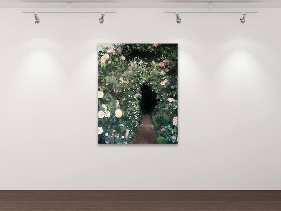 Der geheime Garten - Kunstdruck Gemälde von Stephanie Oncken Der geheime Garten - Kunstdruck Gemälde von Stephanie Oncken