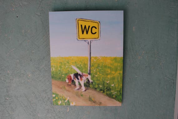 KunstKlamm16 WC-Schild mit Aufhänger KunstKlamm16 WC-Schild mit Aufhänger