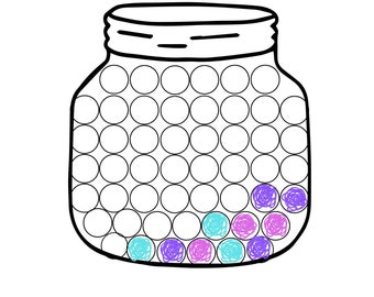 Tabella dei barattoli delle ricompense, Tabella delle ricompense per bambini, Obiettivo, Monitoraggio dei progressi, Tabella delle faccende, Inserisci il punto, Stampabile, Download immediato.