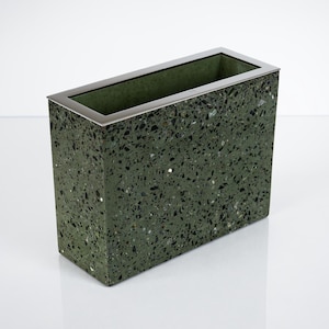 Handgjord grön terrazzovas | Modern art déco-heminredning