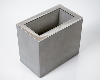 Portalápices de hormigón, regalo personalizado, portalápices grabado