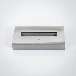 Desk Business Card Holder, Executive Gift, Personalized Corporate Gift, Concrete Accessory image 3
