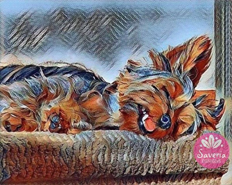 Yorkshire Terrier Art Print, Yorkie Artwork, Yorkie Lover, Dog Portrait