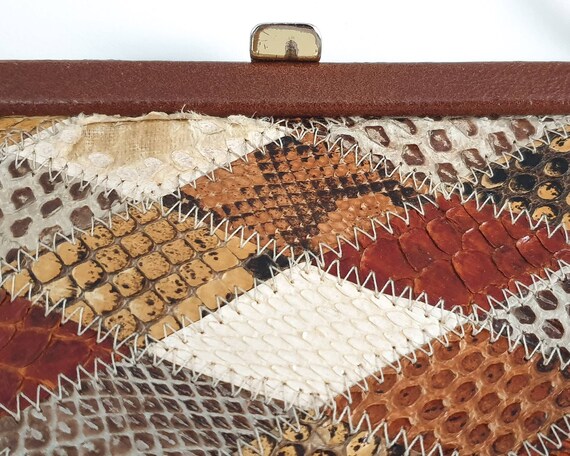 Patchwork Snake & Lizard Bag. Modern Vintage. - image 3