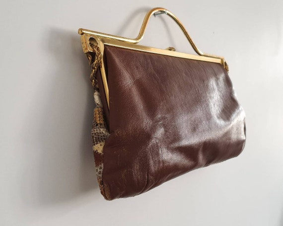 Patchwork Snake & Lizard Bag. Modern Vintage. - image 8