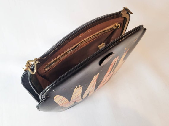 Unique multicoloured Goldleaf HandBag - Vintage L… - image 5