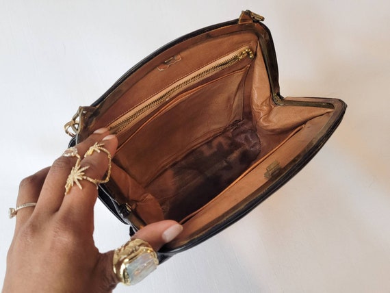 Unique multicoloured Goldleaf HandBag - Vintage L… - image 4