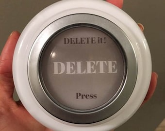 Life's DELETE Button. Life DELETE it!™ Button. Empower Encourage Support Thinking of You, Self Care, Self Love, Gift Box Idea, Care Package