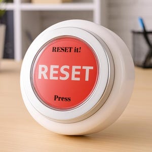 Mind Reset Button, Light-Up Affirmation Tool, Mindfulness Gift, Self Care, Thinking of You Gift