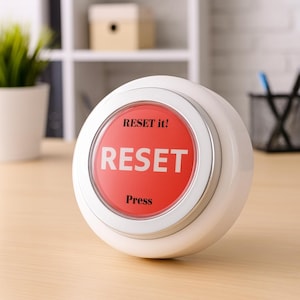 Future Self Reset Button: Light-Up Intention Tool, Self Care, Mindfulness, Thinking of You Gift