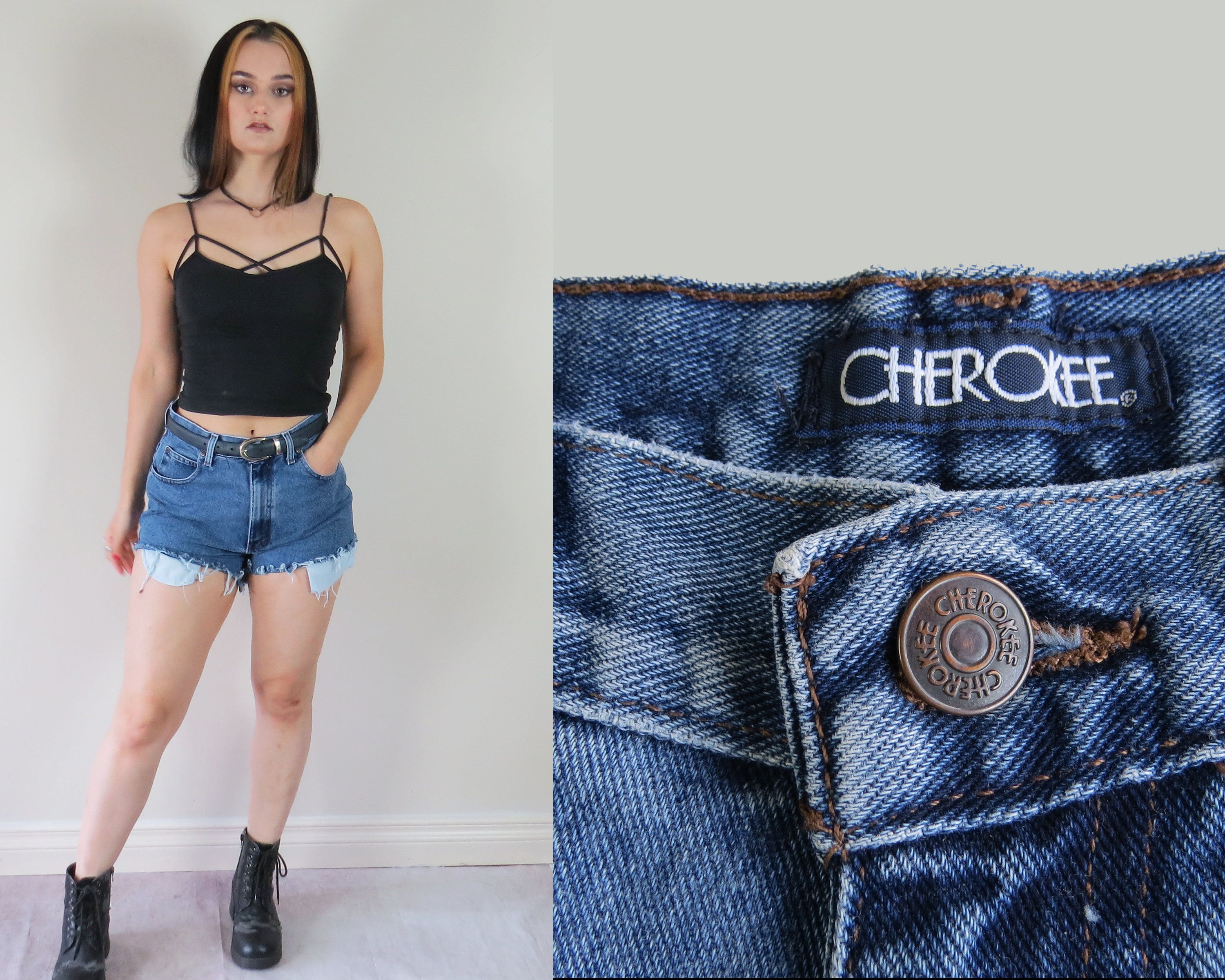 Tight jean shorts discount