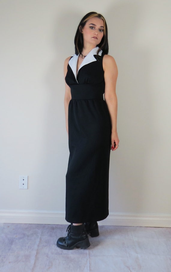 Modest Maxi Dress, Black Witch Dress, Witchy Dres… - image 5