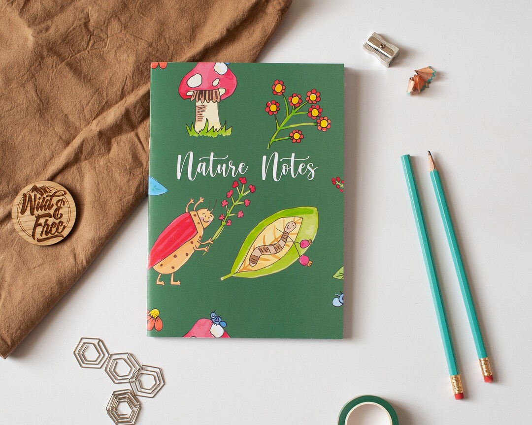 Nature Bug Notebook / Cute A5 Notepad With Blank Pages, Explorer ...