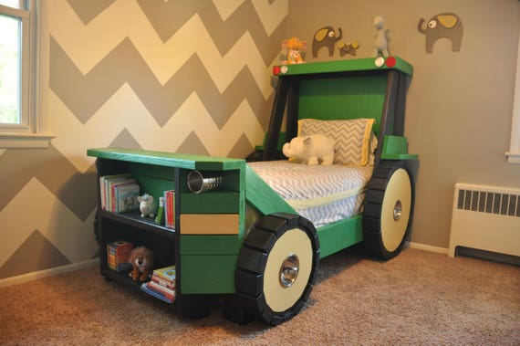 Tractor Bed PLANS pdf Format Twin Size for a Kid Bedroom full Size  Available Upon Request - Etsy