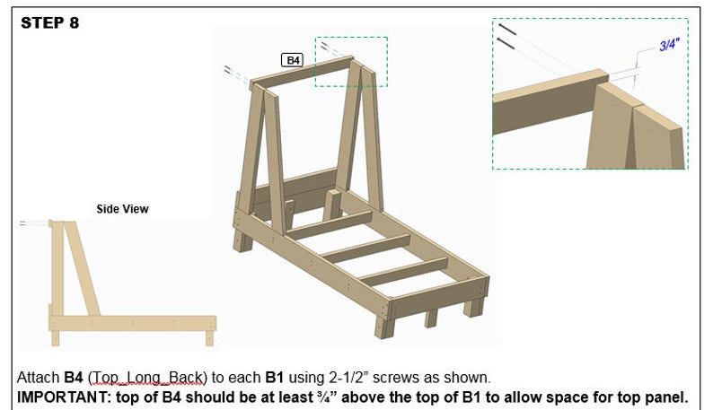 Construction Truck Bed PLANS pdf format Twin Size DIY Kid Bedroom Decor Full Size available upon request image 9