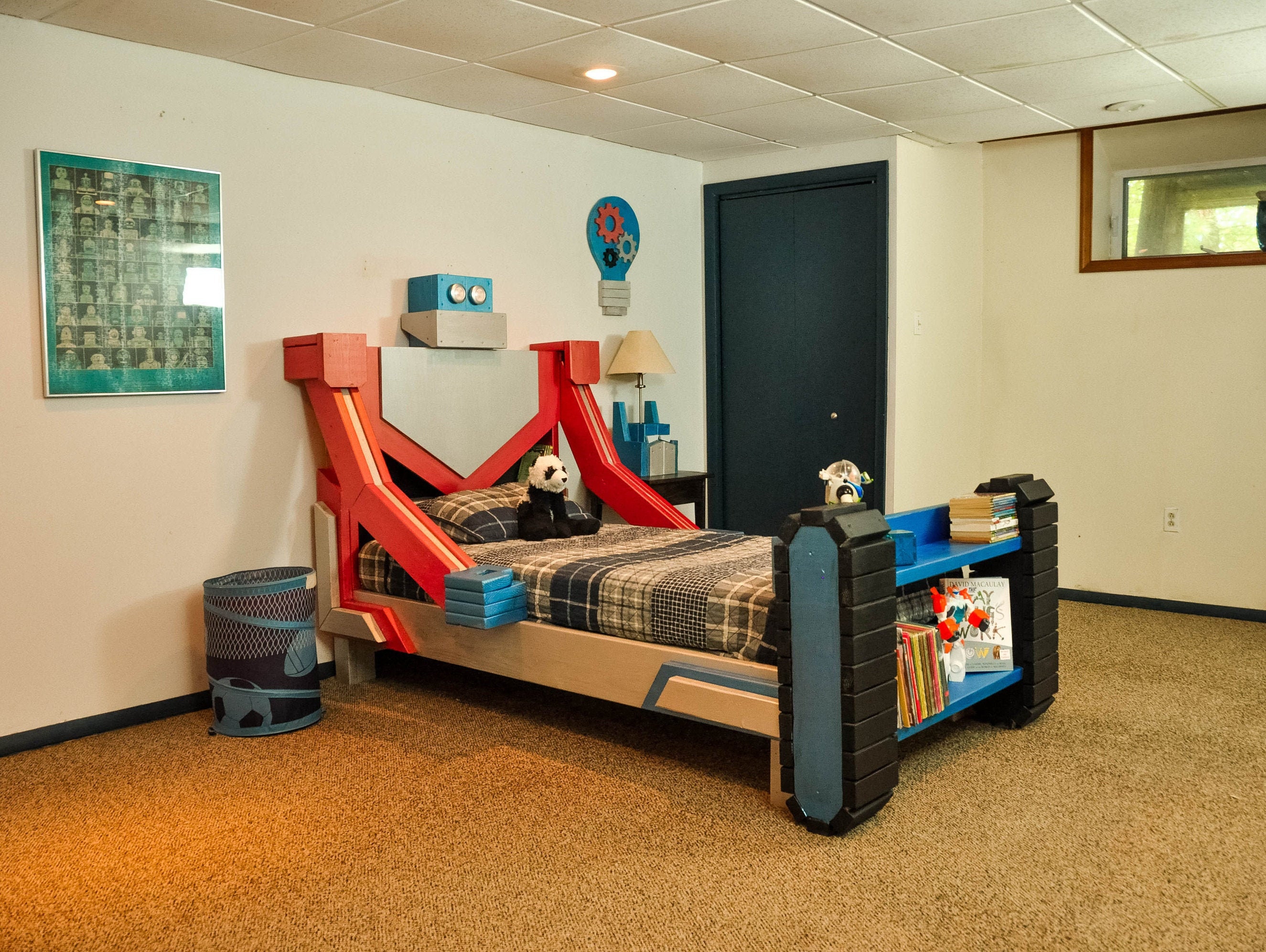 Robot Bed Plans In Digital Format Diy Kid Bed For A Superhero Bedroom