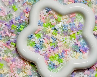 Pastel Bow Nail Charms: DIY Crafting Decorations (50/100 Pcs)