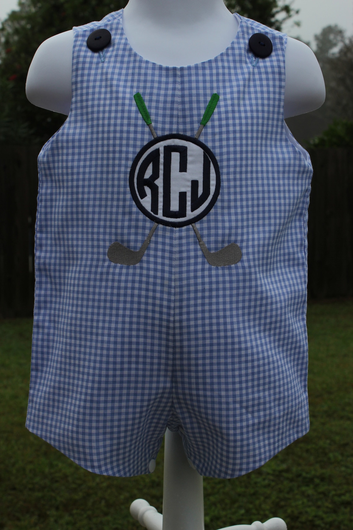 Little Boys Birthday Golf Outfit Baby Boy Toddler Boy Jon Jon Etsy