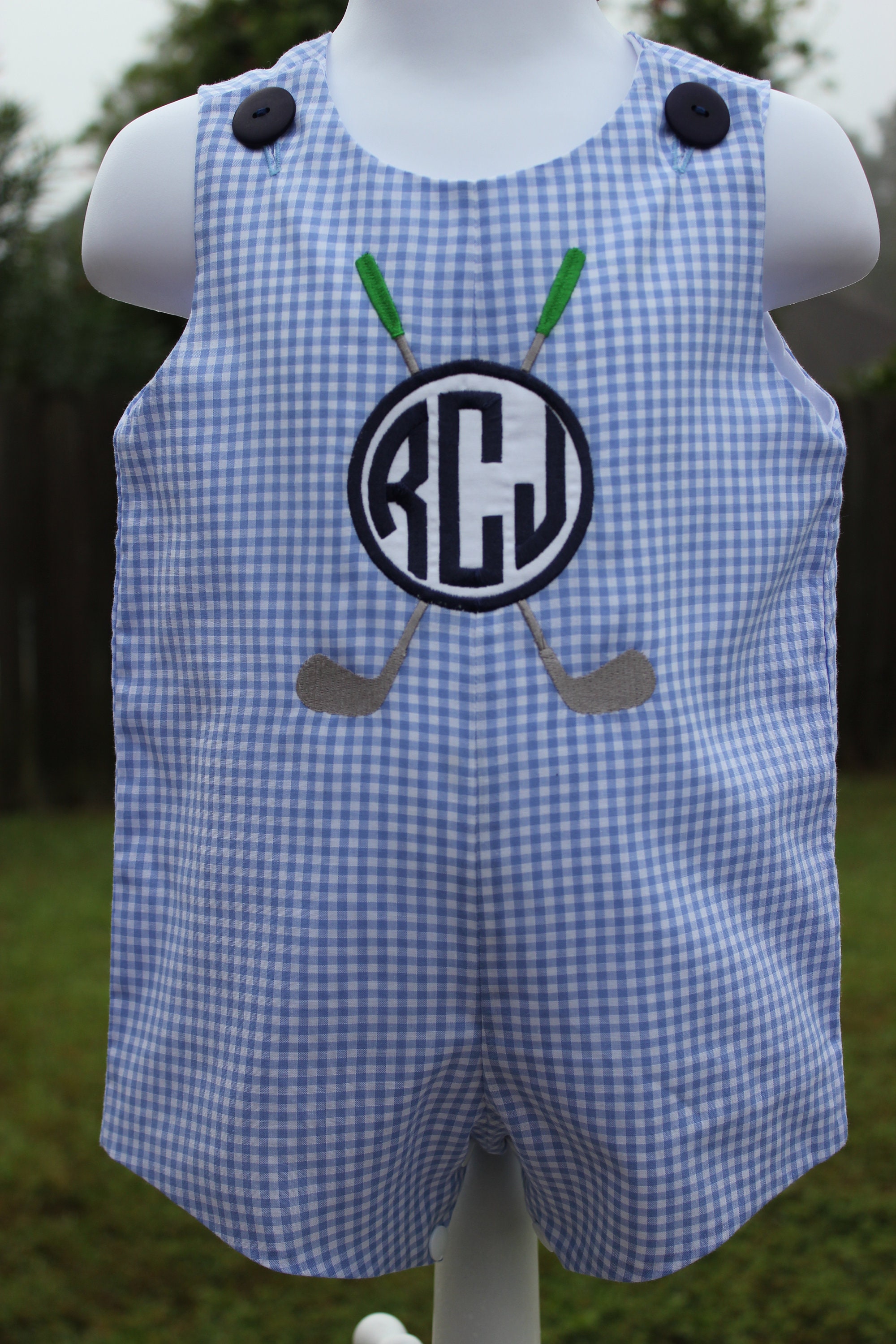 Little Boys Birthday Golf Outfit Baby Boy Toddler Boy Jon Jon Etsy
