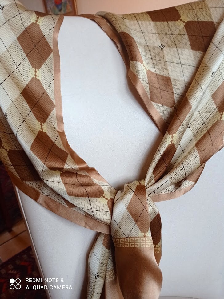 Hermès - Écharpe double face en soie, Ex-libris by Hugo Grygkar - Scarf