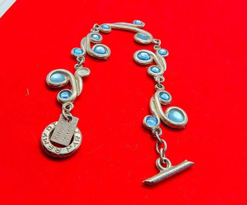 Vintage Remy Dis Paris 90s Bracelet, Special Silver Chain Bracelet