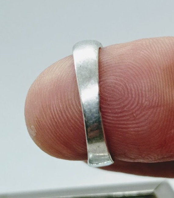 Vintage ring in solid 925 silver with cabochon of… - image 8