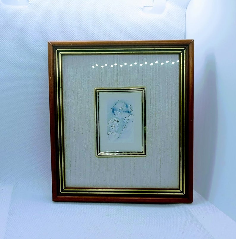 Vintage Decorative Frame 70s Italian Lithography With Gold Touch-up ...