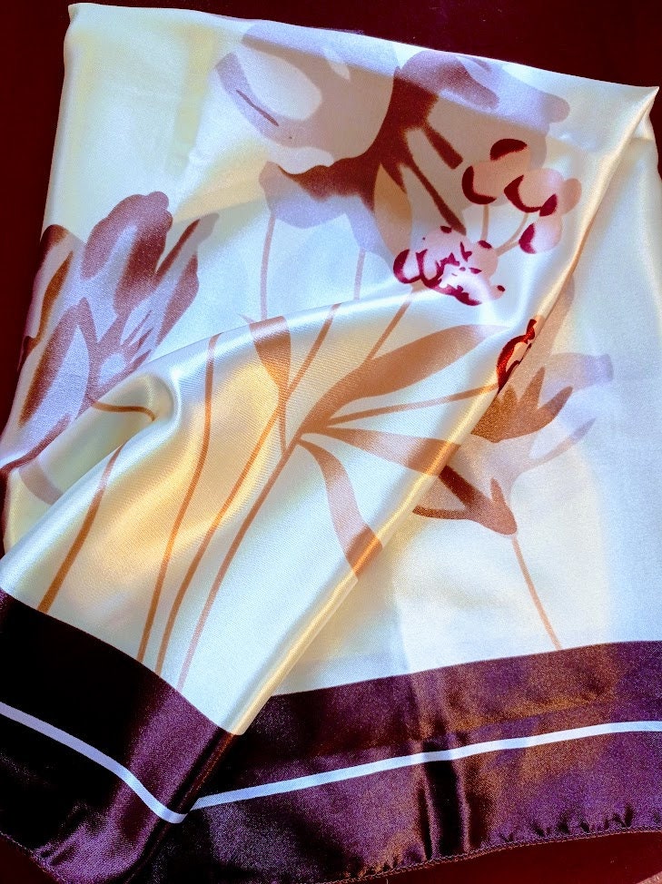 Foulard Ted Lapidus motifs fleurs - Accessoires & Bagagerie