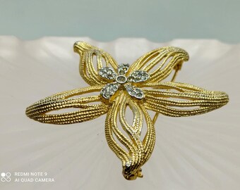 Petite broche ancienne - plaque Or