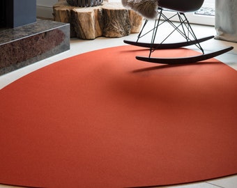 felt carpet, Stone, Hey Sign, 100% virgin wool, free shipping within Germany, 100 cm- 180 cm, handmade, carpet felt,