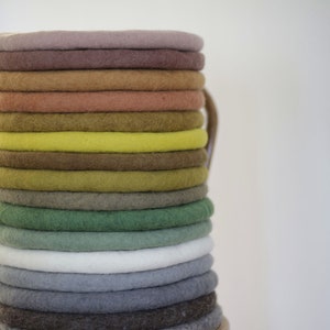 Felt cushion, seat cushion made of 100% wool