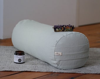 Bolster Yogakissen aus 100% Leinen in verschiedene Farben