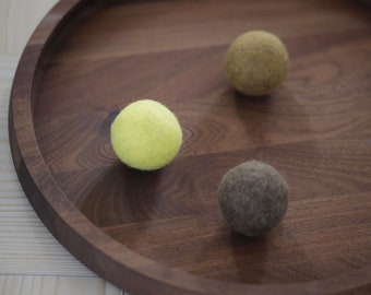 Set of 3 cat game balls cat toy felt balls, handmade from ecological wool pet gift cat toy organic felt ball,