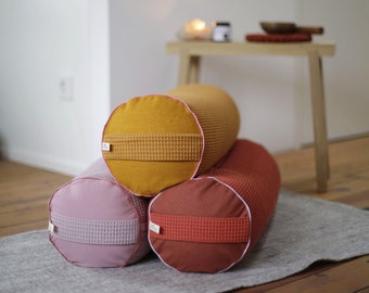 Bolster yoga cushion bolster floor cushion pouf yoga roll meditation yin yoga round yoga bolster yoga gift bolster cushion yoga bolster accessories