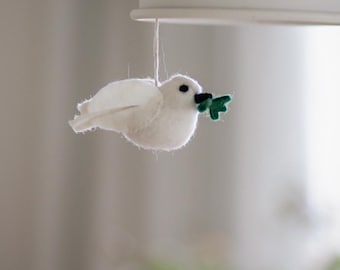 Friedenstaube aus 100% Merino-Schurwollfilz