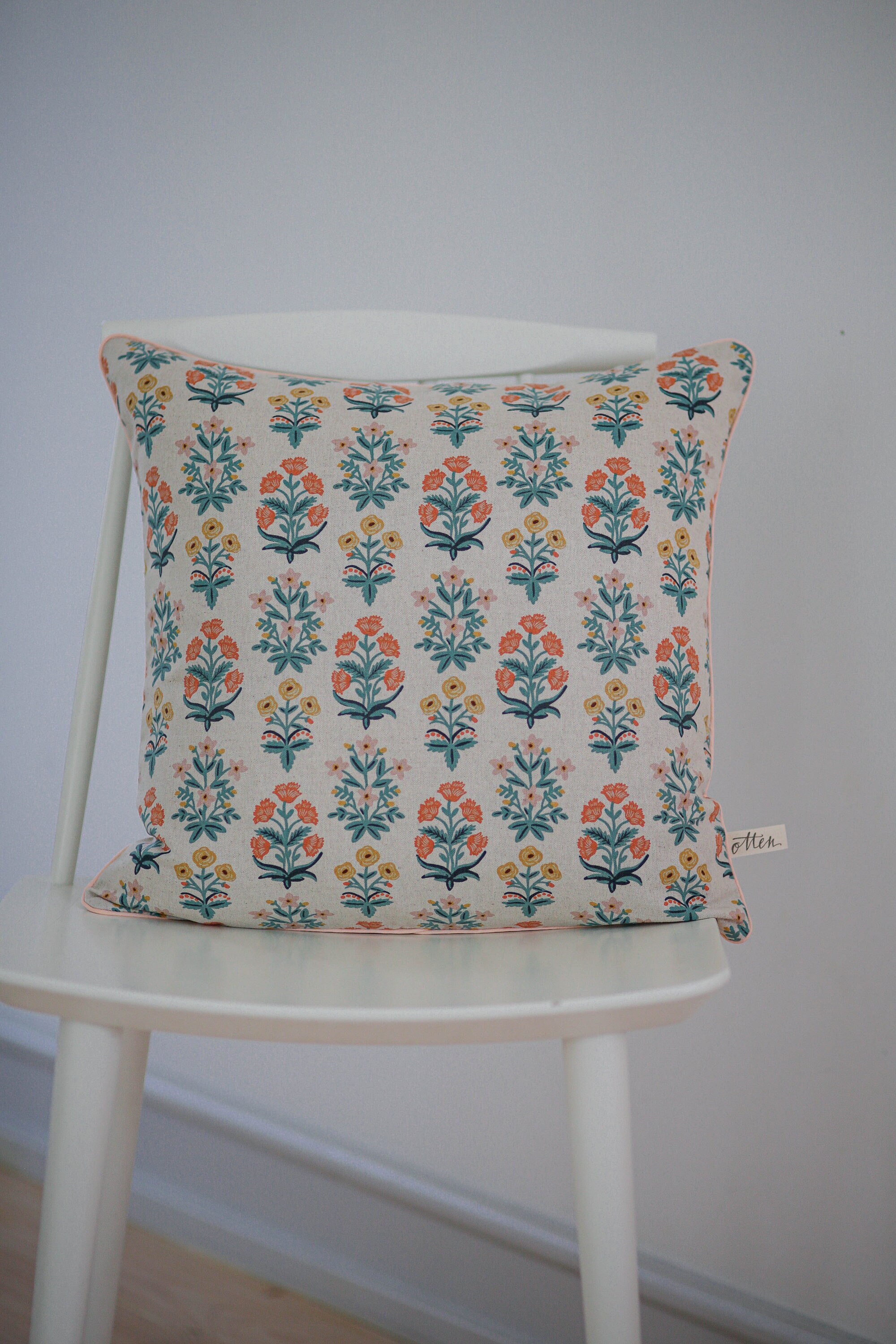 Kissenbezug 50x90 Cm – Baumwollsamt, Blumen-Schmetterling-Druck, Mit Reißverschluss, Für Sofa & Bett